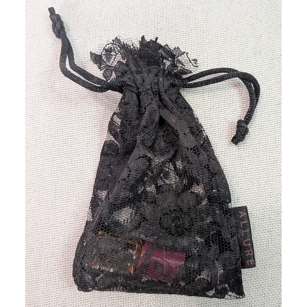 Chanel Allure Sensuelle Parfum Women Mini 1.5in Excellent Lace Pouch Vintage
